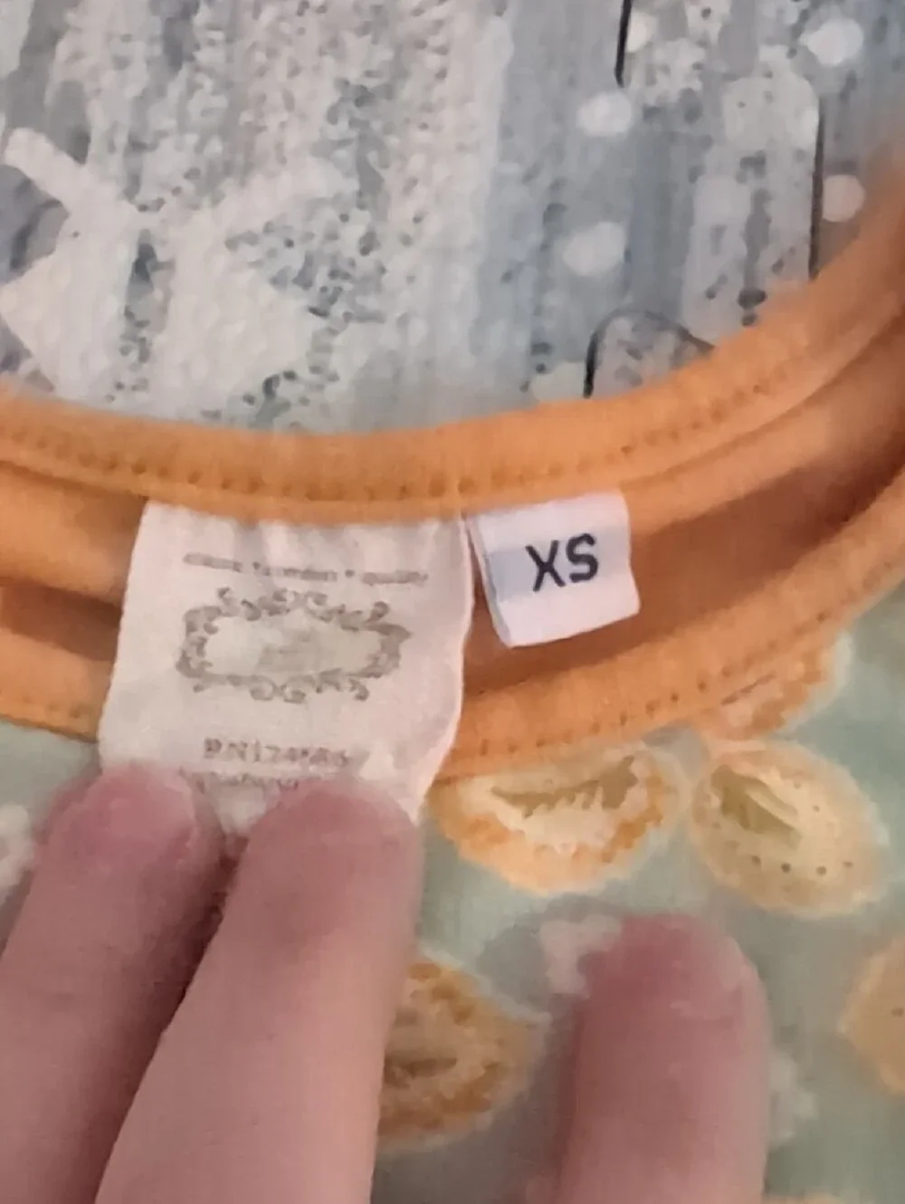 SWANK Orange, Light Blue & Brown Girls Matching Dress Set